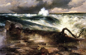 ナイアガラの上の急流の風景 トーマス モラン ビーチ Oil Paintings